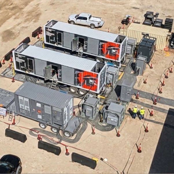 Battery backup equipment installed at the project site