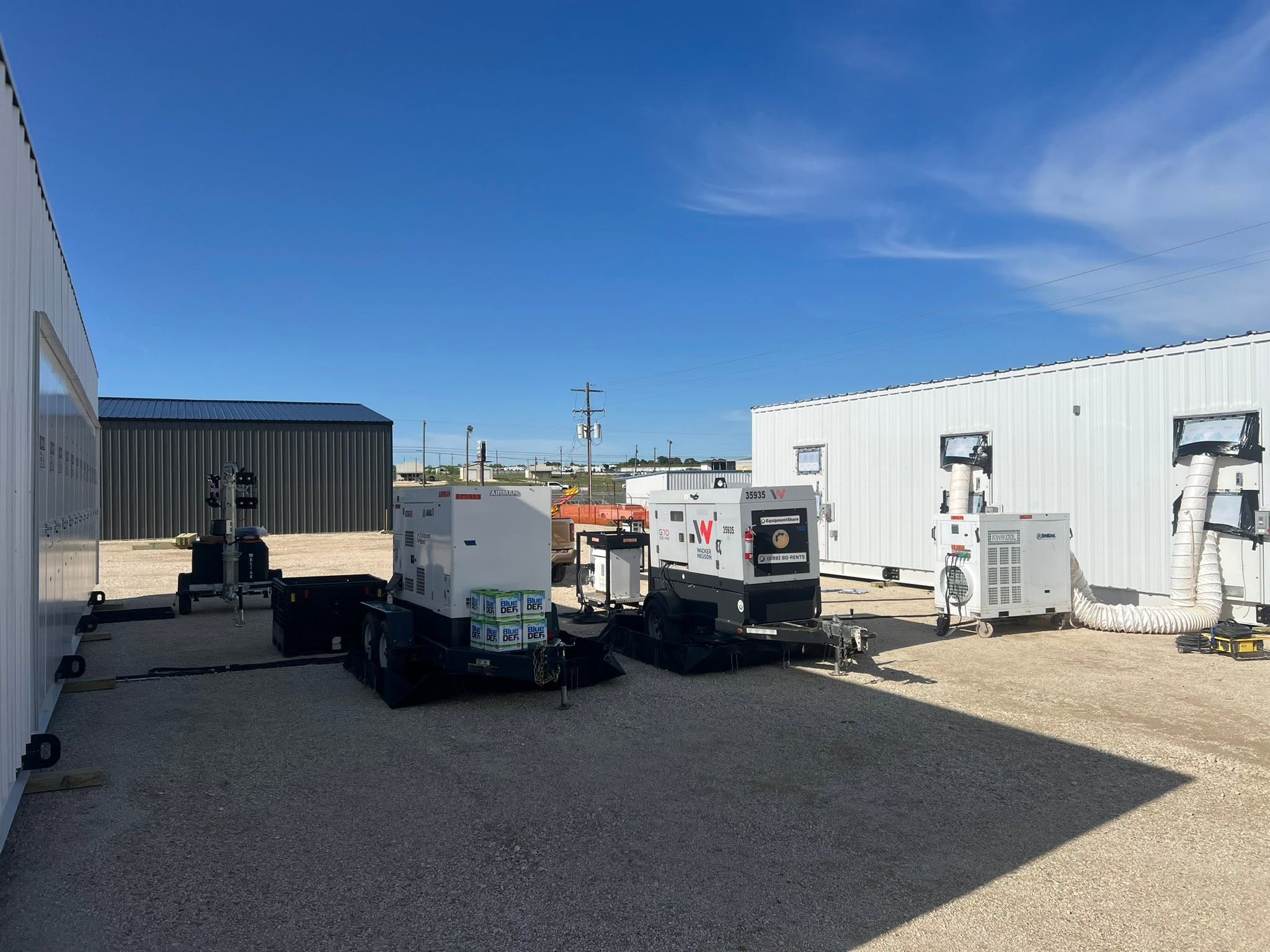 Temporary power equipment
